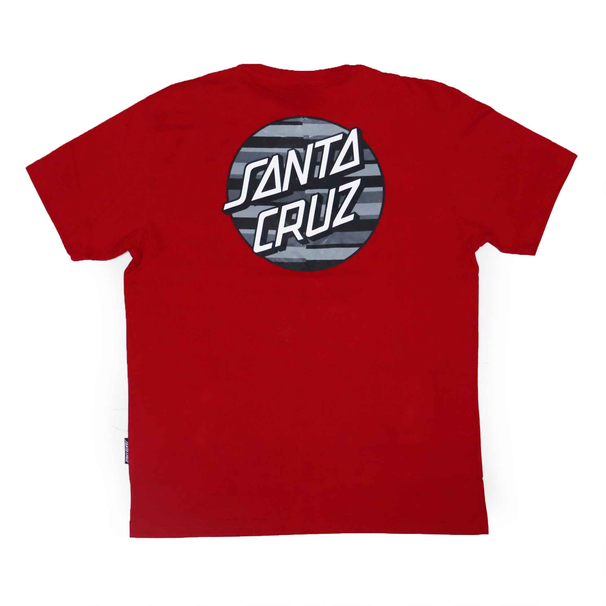 Camiseta Santa Cruz Stripe Dot - Vermelho Bordô