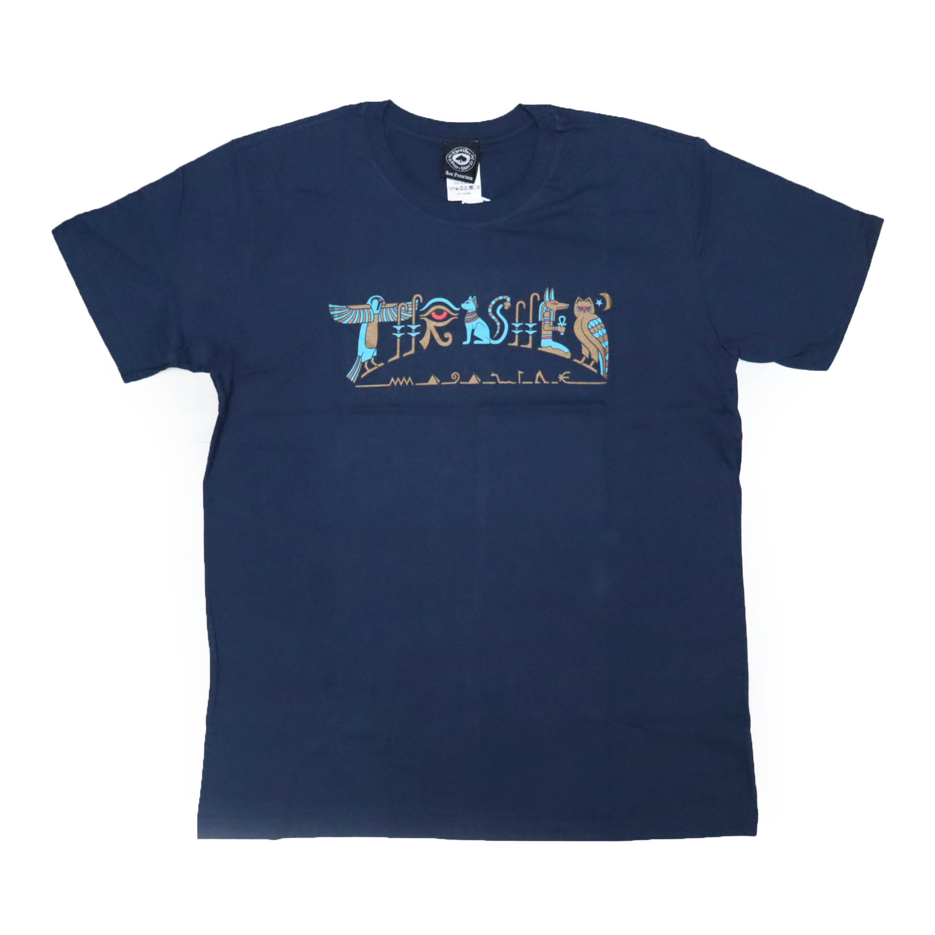 Camiseta Thrasher Magazine Hieroglyphics - Azul Marinho