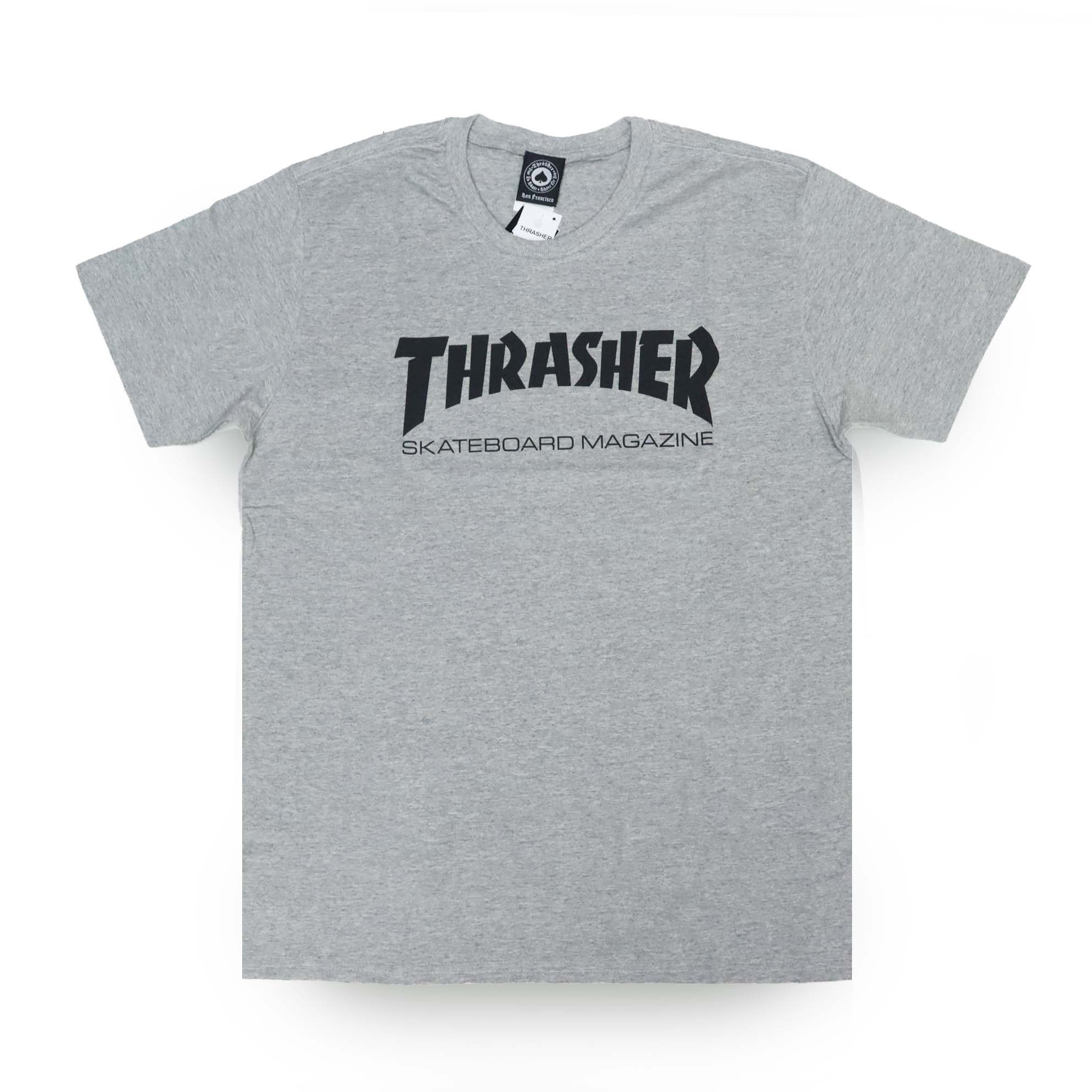 Camiseta Thrasher Magazine Skate Mag - Cinza Mescla/Preto