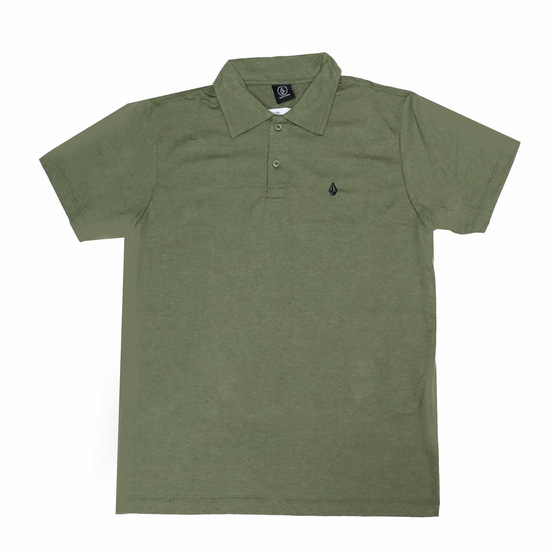 Camiseta Volcom Polo Corporate - Verde Mescla