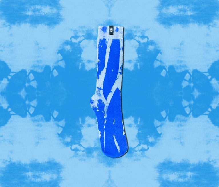 Meia Altai Tie Dye - Azul (Limitada)