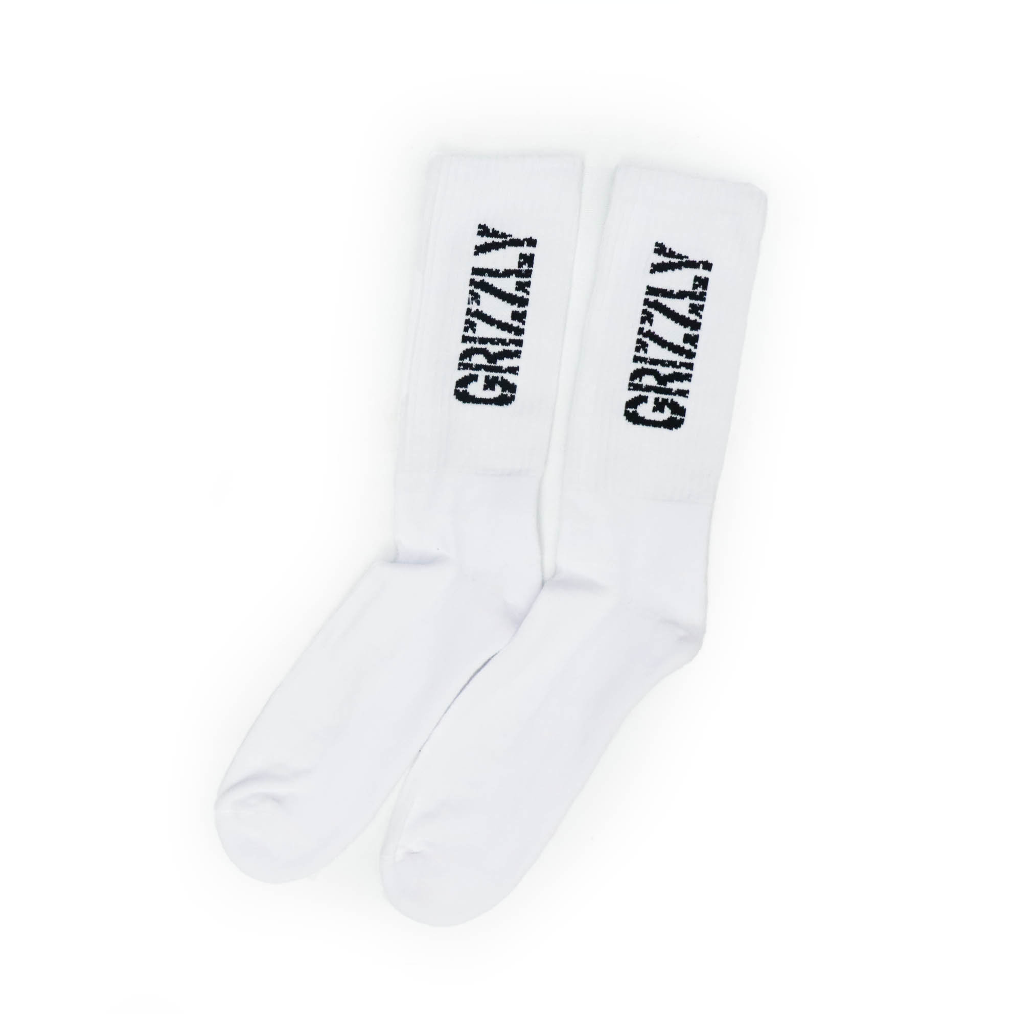 Meia Grizzly Sock Stamp - Branco