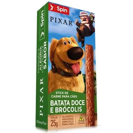 Petisco Stick Spin Pet UP Cães Sabor Batata Doce e Brócolis 25g