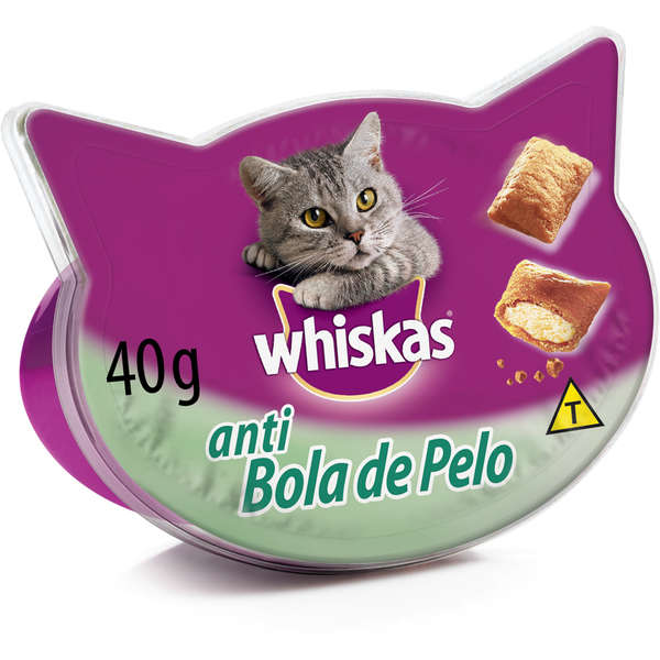 Whiskas Temptations Antibola de Pelo Gatos Adultos 40g