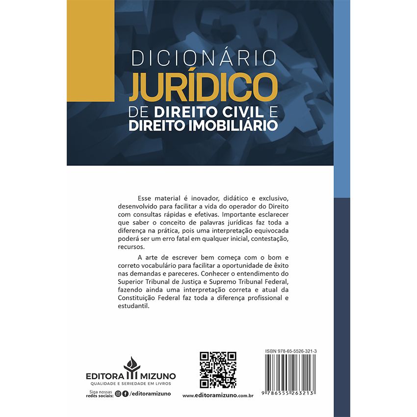 Dicionário Jurídico de Direito Civil e Direito Imobiliário