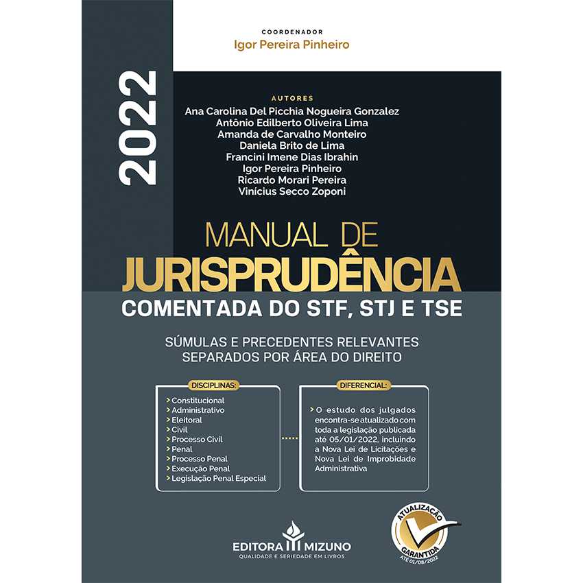 Manual de Jurisprudência Comentada do STF, STJ e TSE