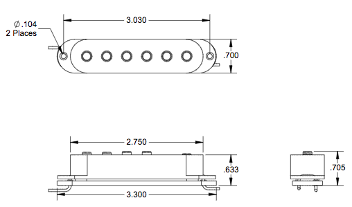 Captador Single Custom Stag for Strat 11202-05 SSL-5 - SEYMOUR DUNCAN