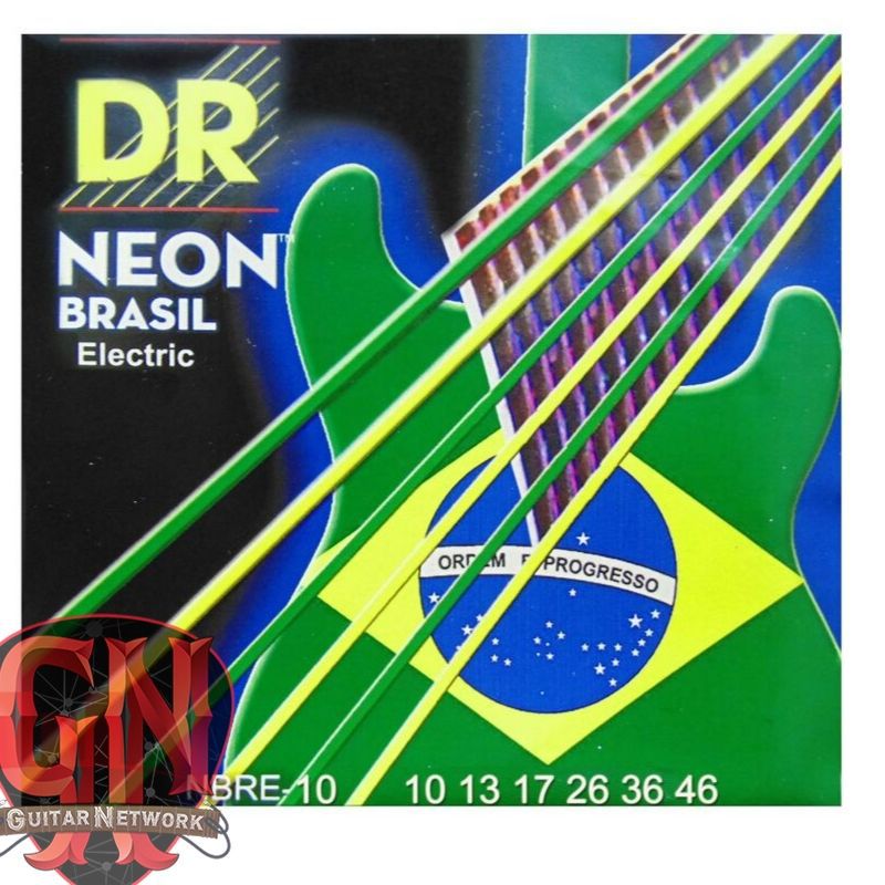 ENCORDOAMENTO P/ GUITARRA Hi-Def NEON BRAZIL 0.10 NBRE-10 - DR STRINGS