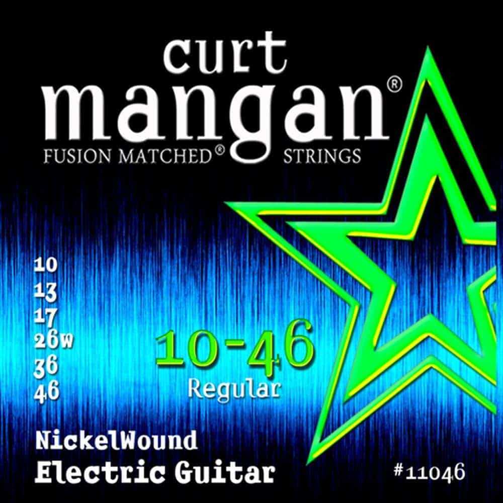 Kit com 3 Encordoamentos Guitarra 10-46 Nickelwound - CURT MANGAN