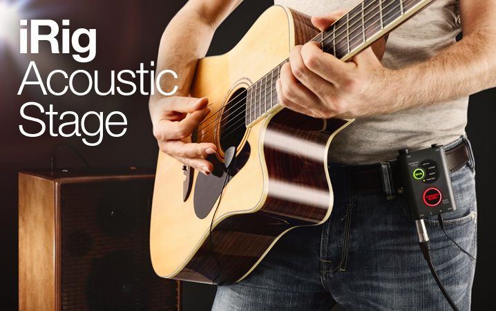 Sistema de microfone digital para violão acústico - iRig Acoustic Stage - IK MULTIMEDIA