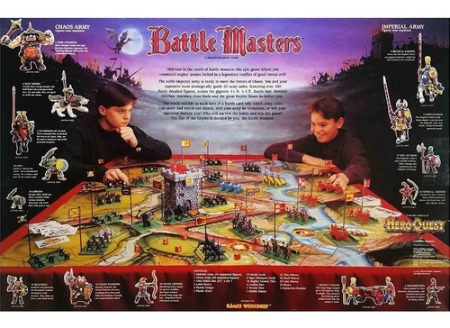 Jogo De Tabuleiro Battle Masters Milton Bradley Hero Quest