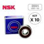 Kit 10 Rolamentos 6201 DDU C3 - NSK