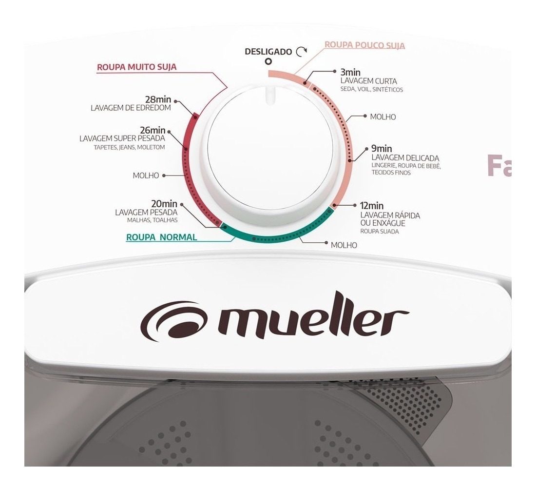 Lavadora de Roupas Semi-automática Mueller Family Lite 10kg