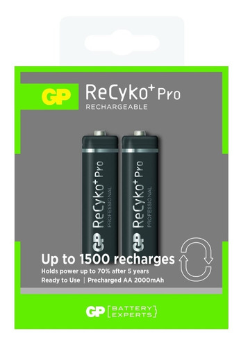 Pilha Recarregável Para Xbox AA C/2 Gp Batteries Recyko
