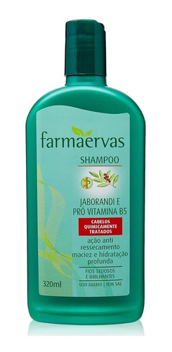 Shampoo Jaborandi Pró Vitamina B5 Farmaervas Cabelo Quimica