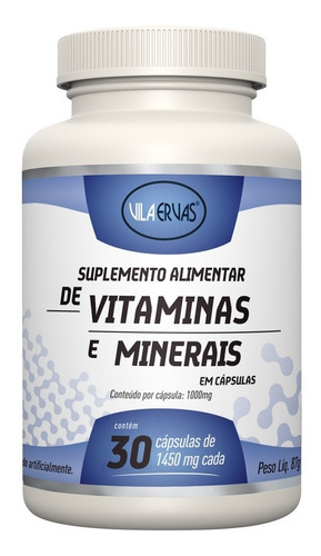 Suplemento Vitaminas E Minerais A-z Polivitaminico 30 Caps