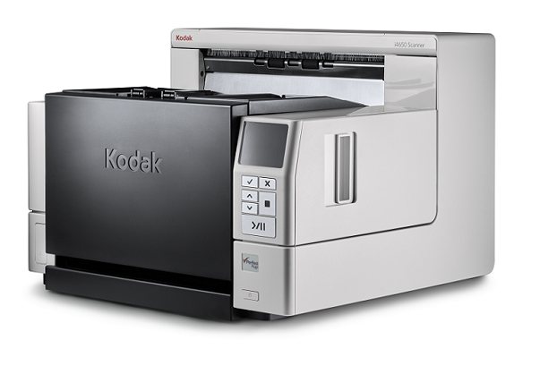 Scanner A3 Kodak i4650 - 130 ppm, ADF para 500 folhas e Ciclo de 75000 folhas/dia