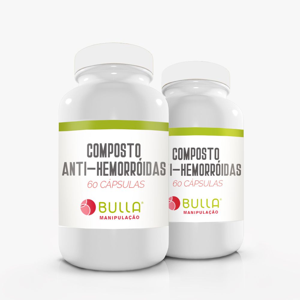 Composto Anti-Hemorróidas - 60 cápsulas   - Bulla Farmácia de Manipulação