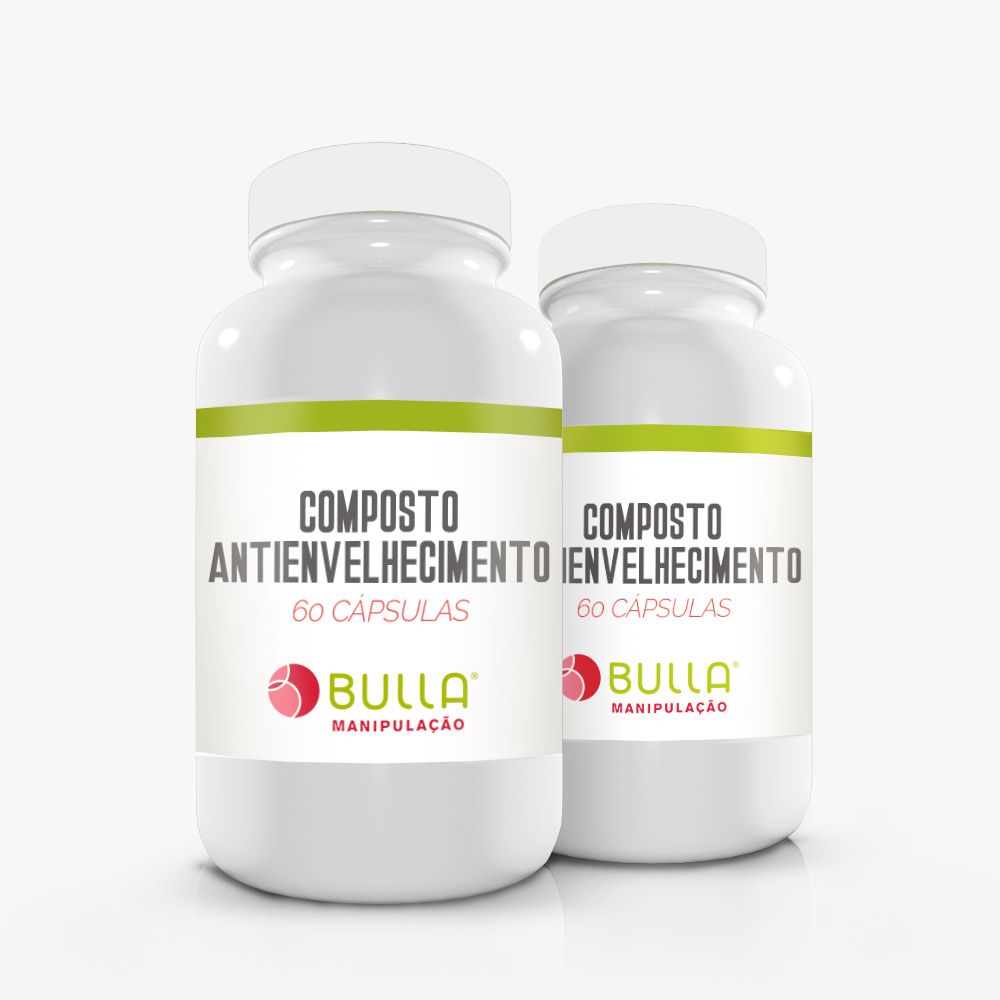 Composto Antienvelhecimento - 60 cápsulas   - Bulla Farmácia de Manipulação