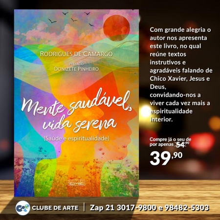 Livro | MENTE SAUDÁVEL, VIDA SERENA - Rodrigues de Camargo