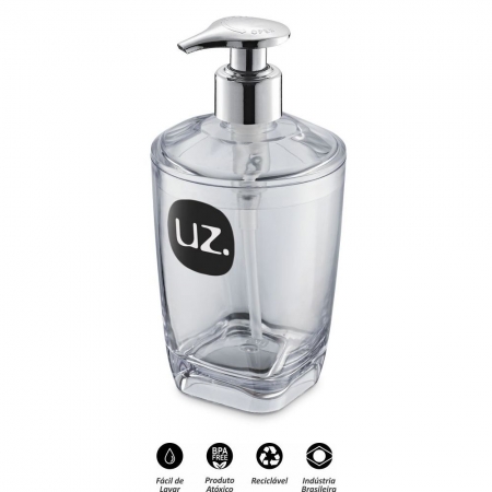 Dispenser Porta Sabonete Líquido para Banheiro Premium UZ522 UZ Utilidades
