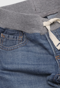 Calça Jeans Gap com Malha na Cintura e Cordão