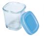 Potes de Vidro para Armazenar Leite Materno Clingo Azul Kit c/4