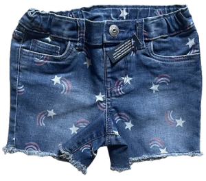 Shorts Jeans Estampa Estrelas OshKosh
