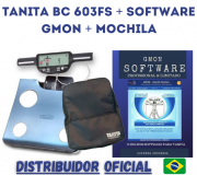 Nova Balança de Bioimpedância Tanita BC 603FS + Software Original Tanita PRO Gmon + Mochila [KIT PROMOCIONAL]