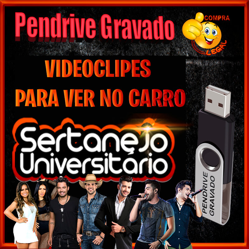 Pendrive Videoclipes Sertanejo Universitário Para Ver No Carro