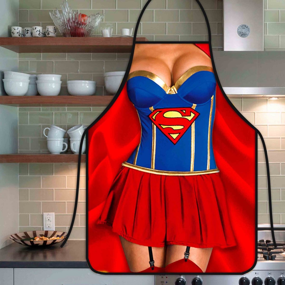 Avental Divertido E Personalizado: Supergirl - RECANTO DA COSTURA