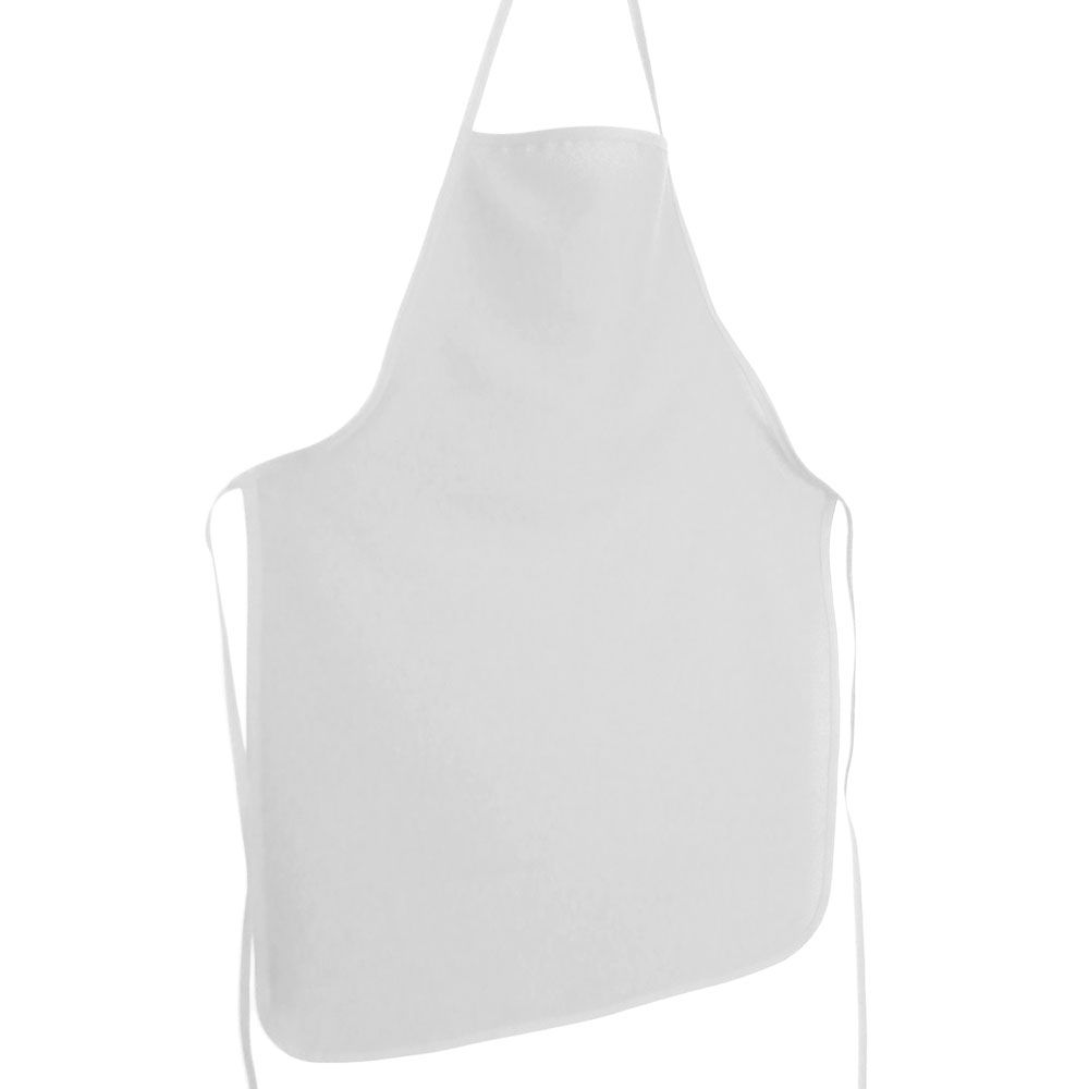 Avental Liso De Oxford Com Chapéu De Cozinheiro Branco  - RECANTO DA COSTURA