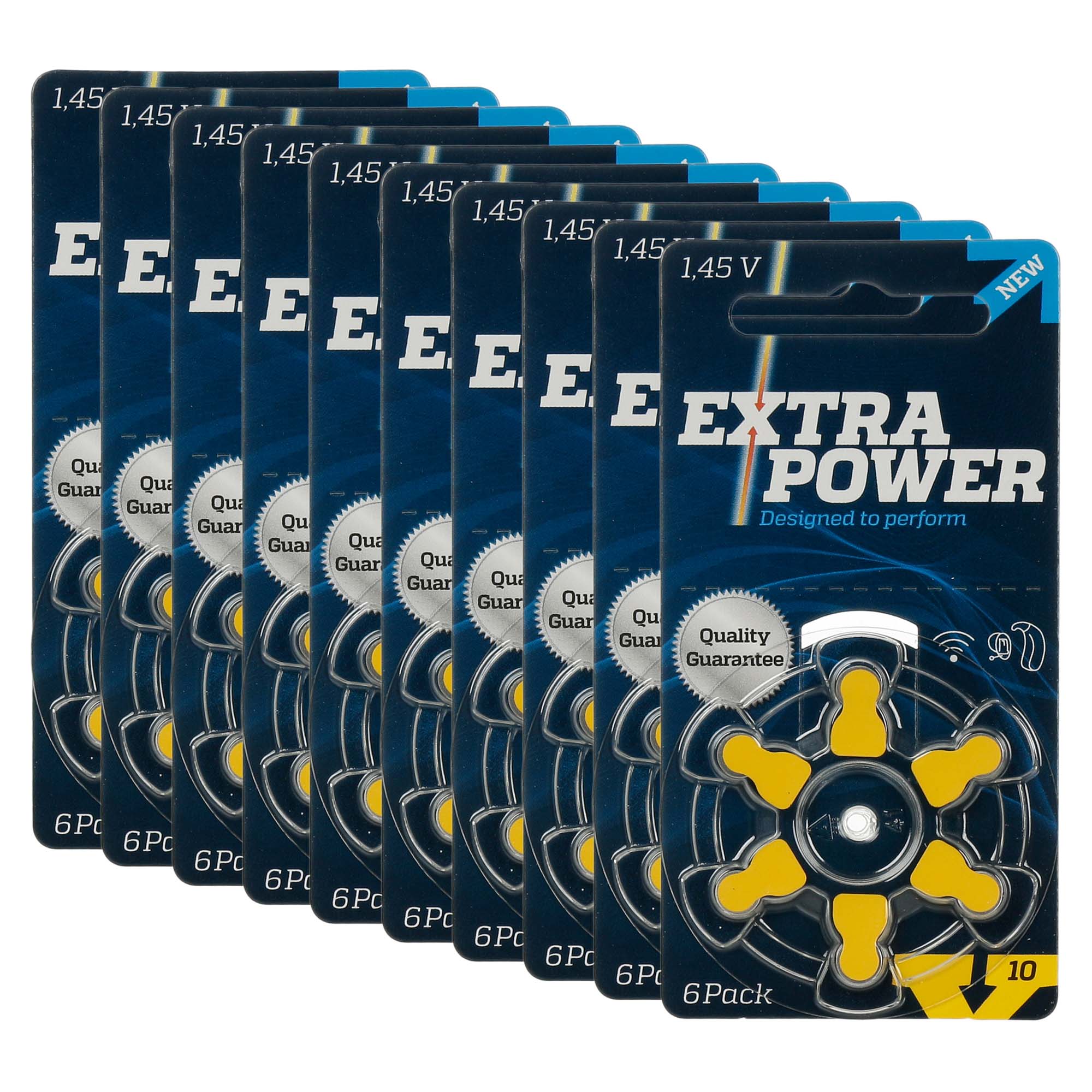 ExtraPower A10 / PR70  10 Cartelas  60 Baterias para Aparelho Auditivo