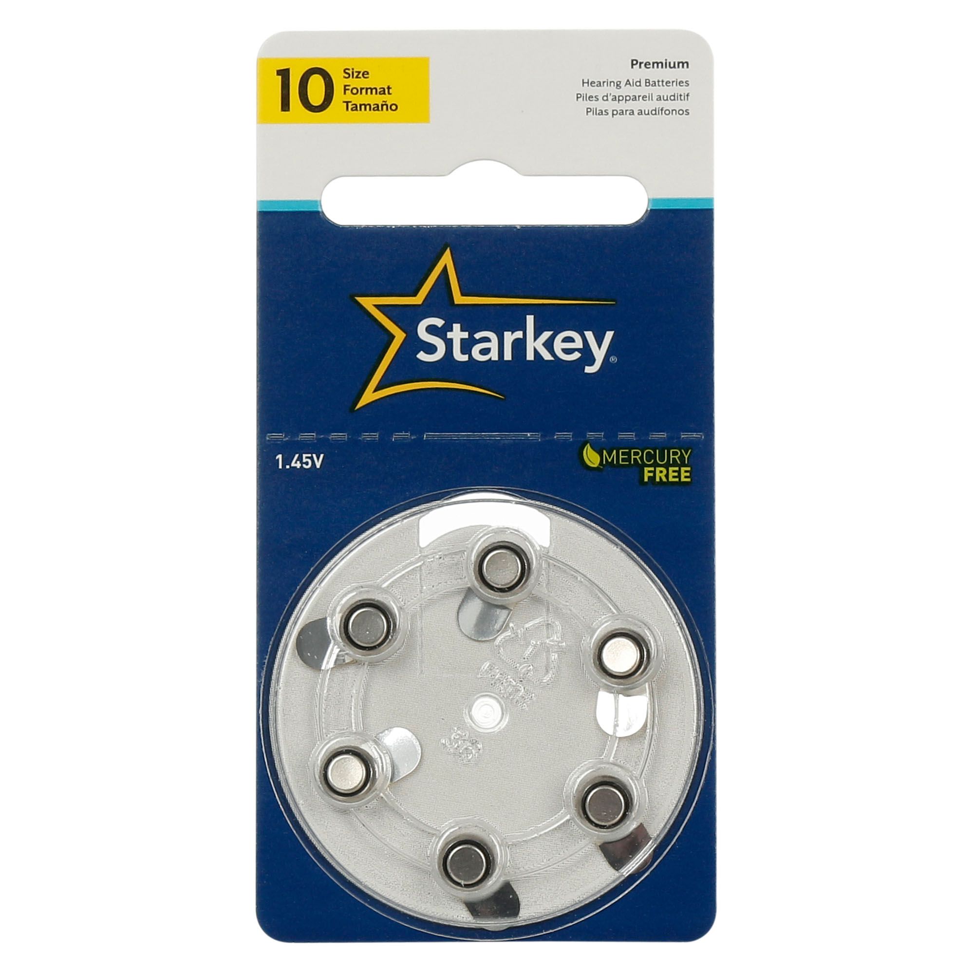 Starkey S10 / PR70 - 10 Cartelas - 60 Baterias para Aparelho Auditivo - SONORA