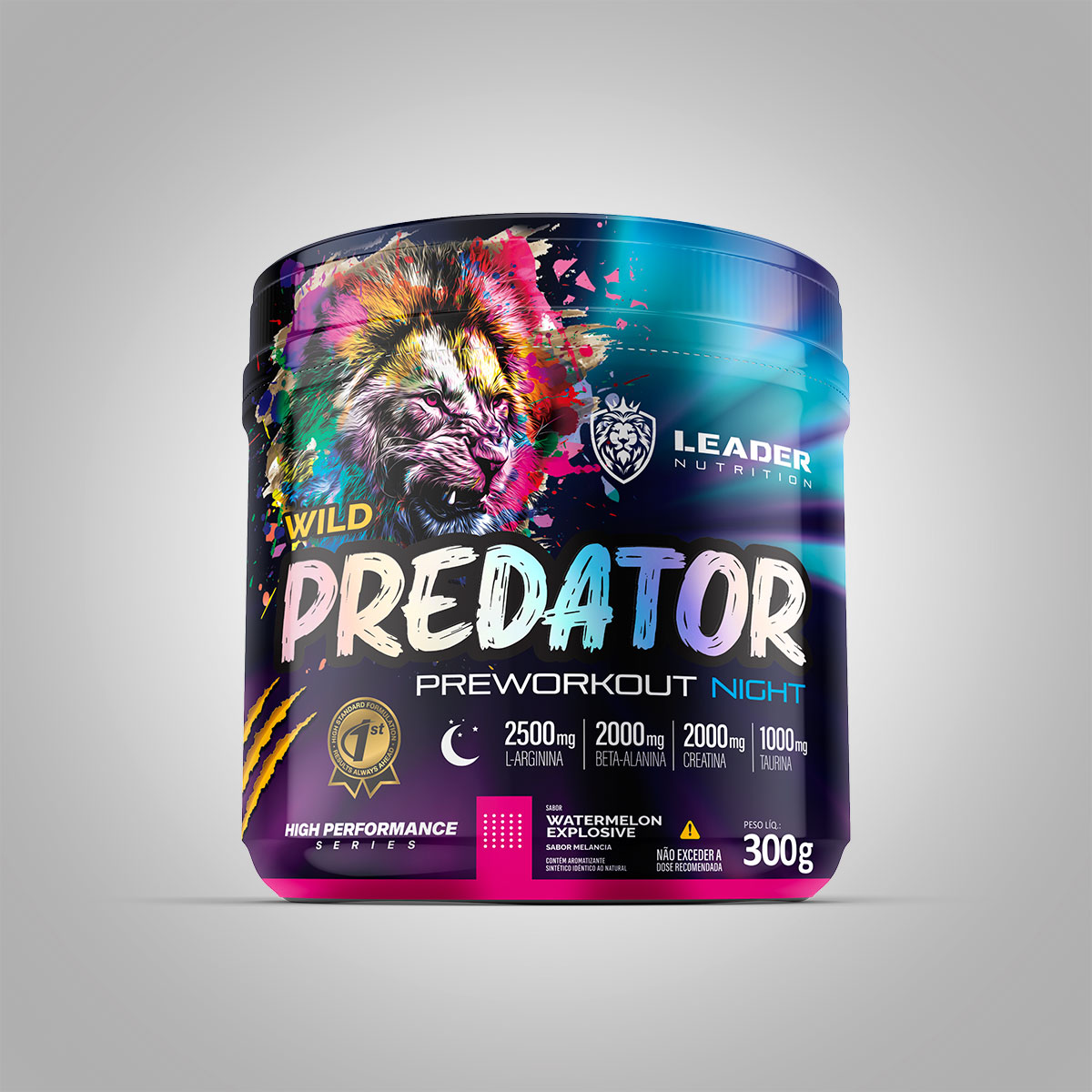 Predator Preworkout Noite (300 g) - Leader Nutrition