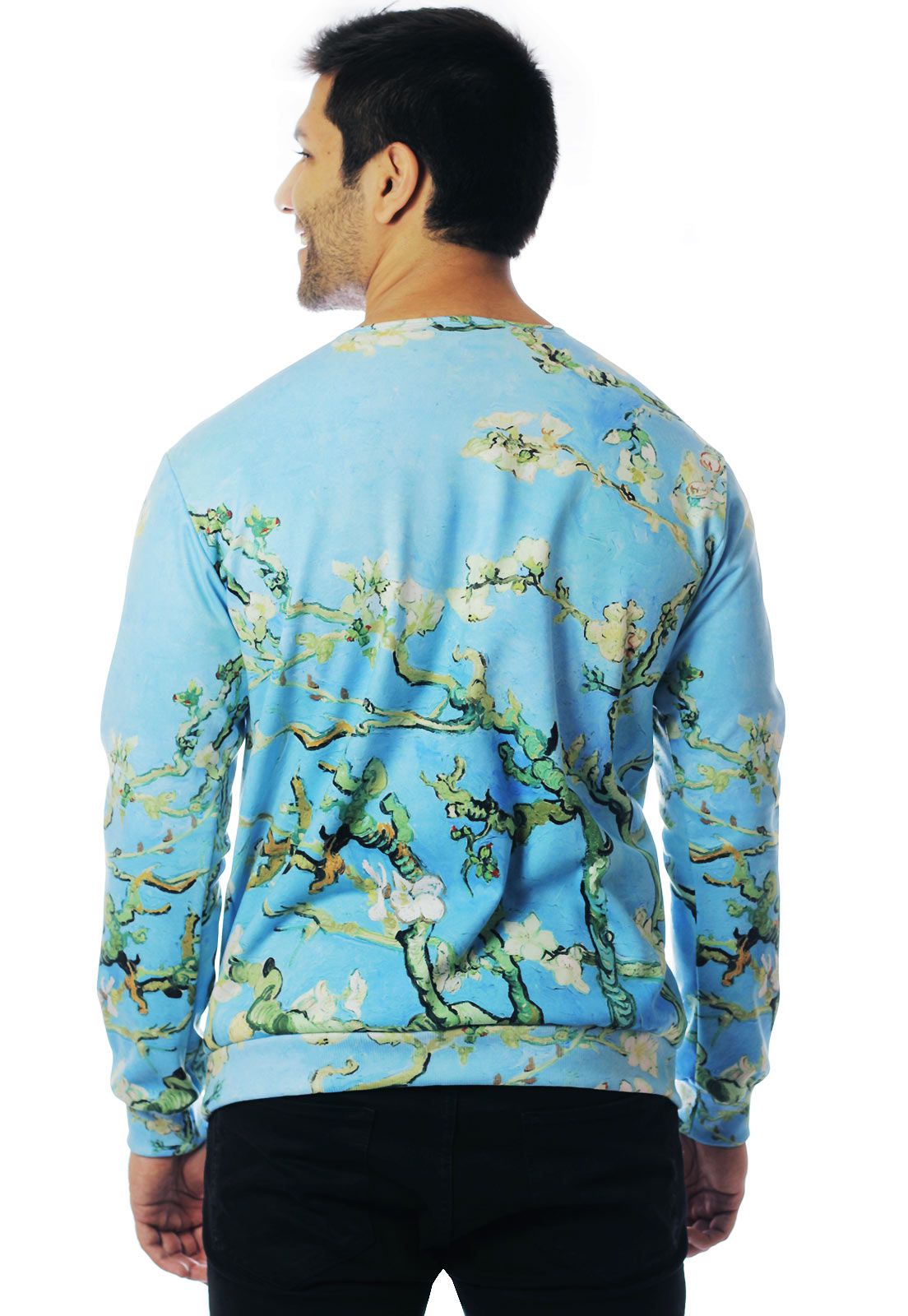 Blusa Moletom Estampado Full Print Unissex Blossom Van Gogh 
