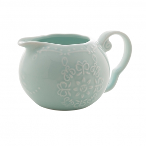 Conjunto 3 peças para chá de porcelana azul Butterfly Bon Gourmet - 28746