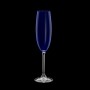 Jogo 6 taças 220ml para champagne de cristal ecológico cobalto Gastro/Colibri Bohemia - 35039