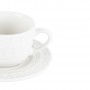Jogo 4 xícaras 80ml para café de porcelana branco com pires Grace Wolff - 17578