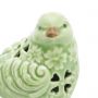 Pássaro decorativo 9,5 x 6,5 cm de cerâmica verde Tree Lyor - L4181