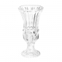 Vaso decorativo 41 cm de cristal transparente com pé Athena Wolff - 25525