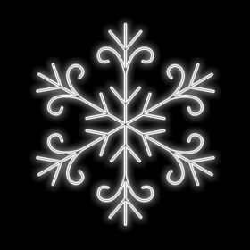 Figura de Natal Luminosa Floco de Neve