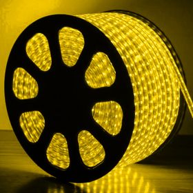 Mangueira Luminosa LED Amarela Rolo 100MTS