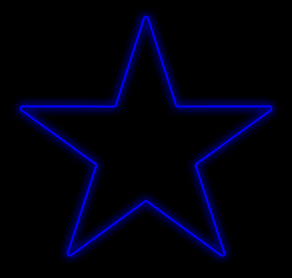 Figura de Natal Luminosa Estrela 5 Pontas 80cm