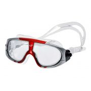 Óculos para Natação e esportes aquáticos Hammerhead Extreme Triathlon Lente anti embaçante, proteção UV Cinza/Vermelho