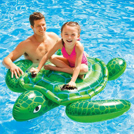 Bote inflável para piscina Boia Tartaruga do Mar Boia divertida Intex 1,50m x 1,27m