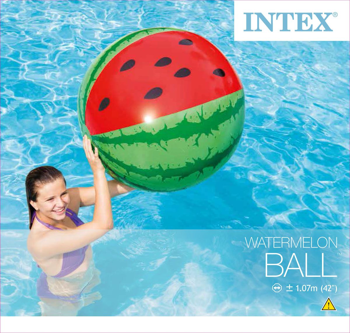 Bola inflável para Praia e Piscina em formato de Melancia Intex 58071