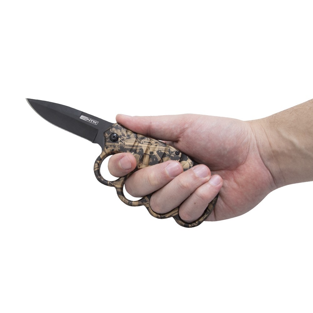 Canivete Tático Com empunhadura tipo Soco Inglês Toro NTK
