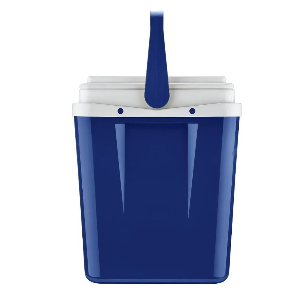Cooler Caixa Térmica Invicta Pop Azul 34L - Tampa articulada com porta latas ou garrafas (Capacidade média 43 Latas)