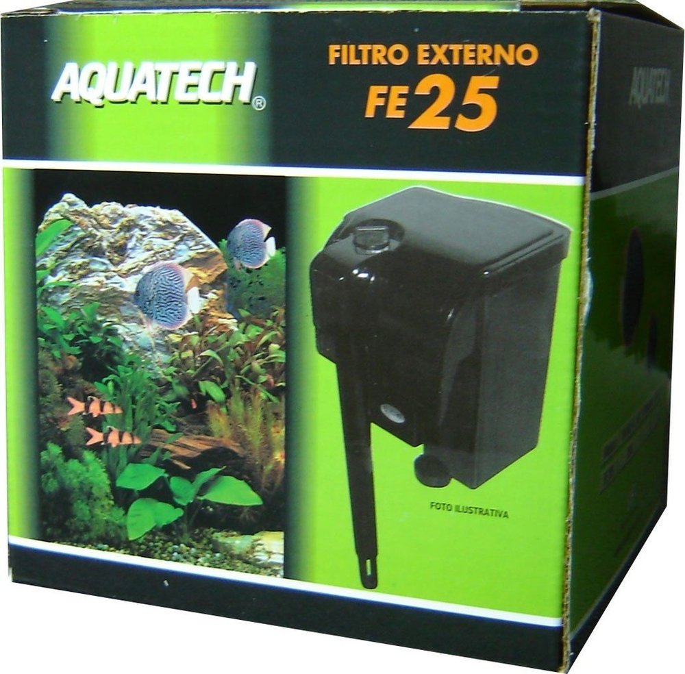 Filtro Externo para Aquários Modelo FE 25 Aquatech - Vigo Ar para aquários de até 60 L - Vazão 250 L/h 110V